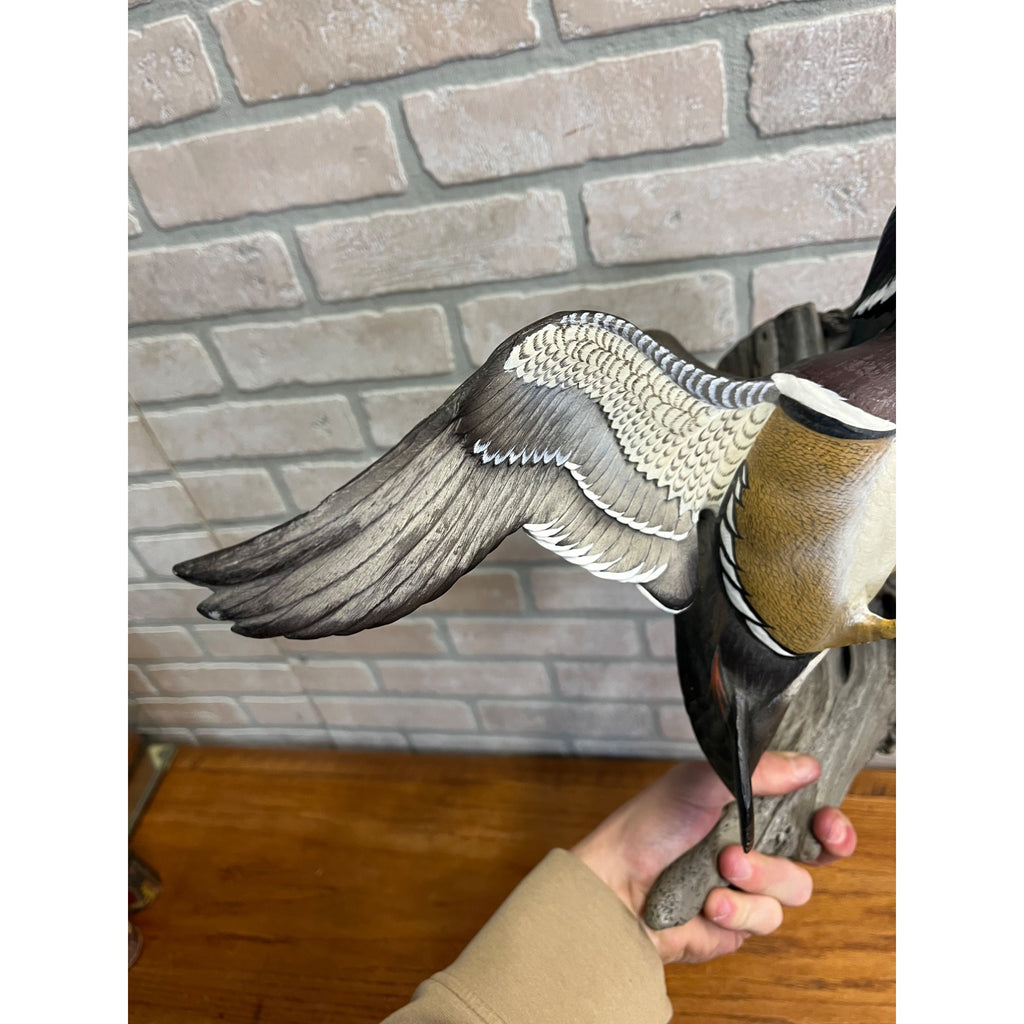 Ducks Unlimited Flying Wood Duck By Sam Nottleman Hanging Sculpture 1257/5000