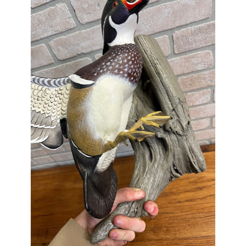 Ducks Unlimited Flying Wood Duck By Sam Nottleman Hanging Sculpture 1257/5000