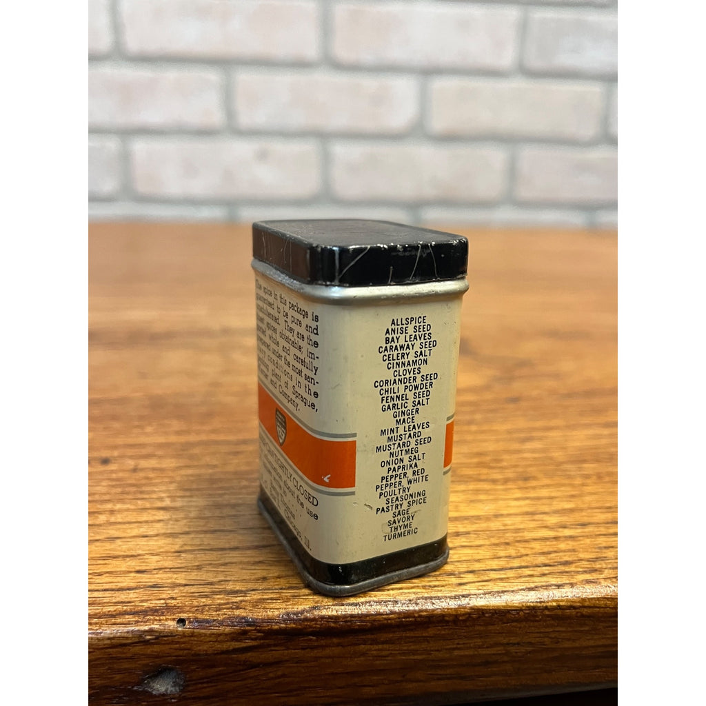 Vintage Richelieu Cream of Tartar Spice Tin Advertising Can Sprague, Warner & Co. Chicago, Illinois.