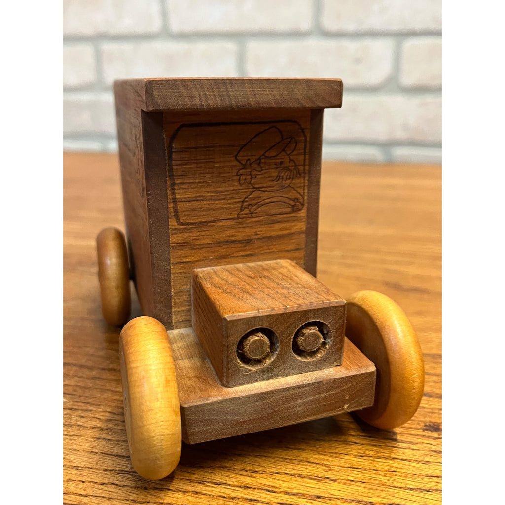 Vintage Wooden Delivery Truck Savings Bank Modern Office Procedures Delivers 1979 Toystalgia Golden Valley, MN. Piggy Bank