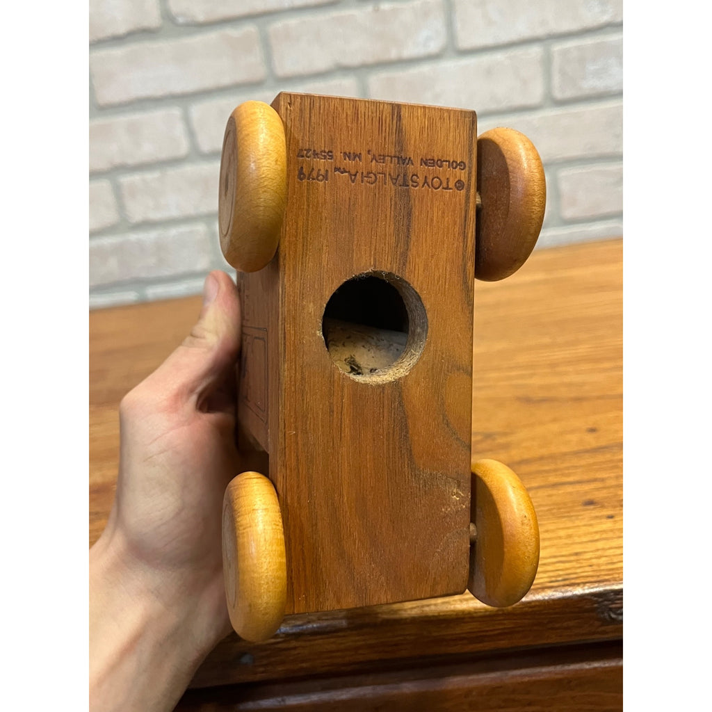 Vintage Wooden Delivery Truck Savings Bank Modern Office Procedures Delivers 1979 Toystalgia Golden Valley, MN. Piggy Bank