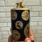 Ronson Desktop Lighter Varaflame Saturn Untested As-is Coin Motif Pattern