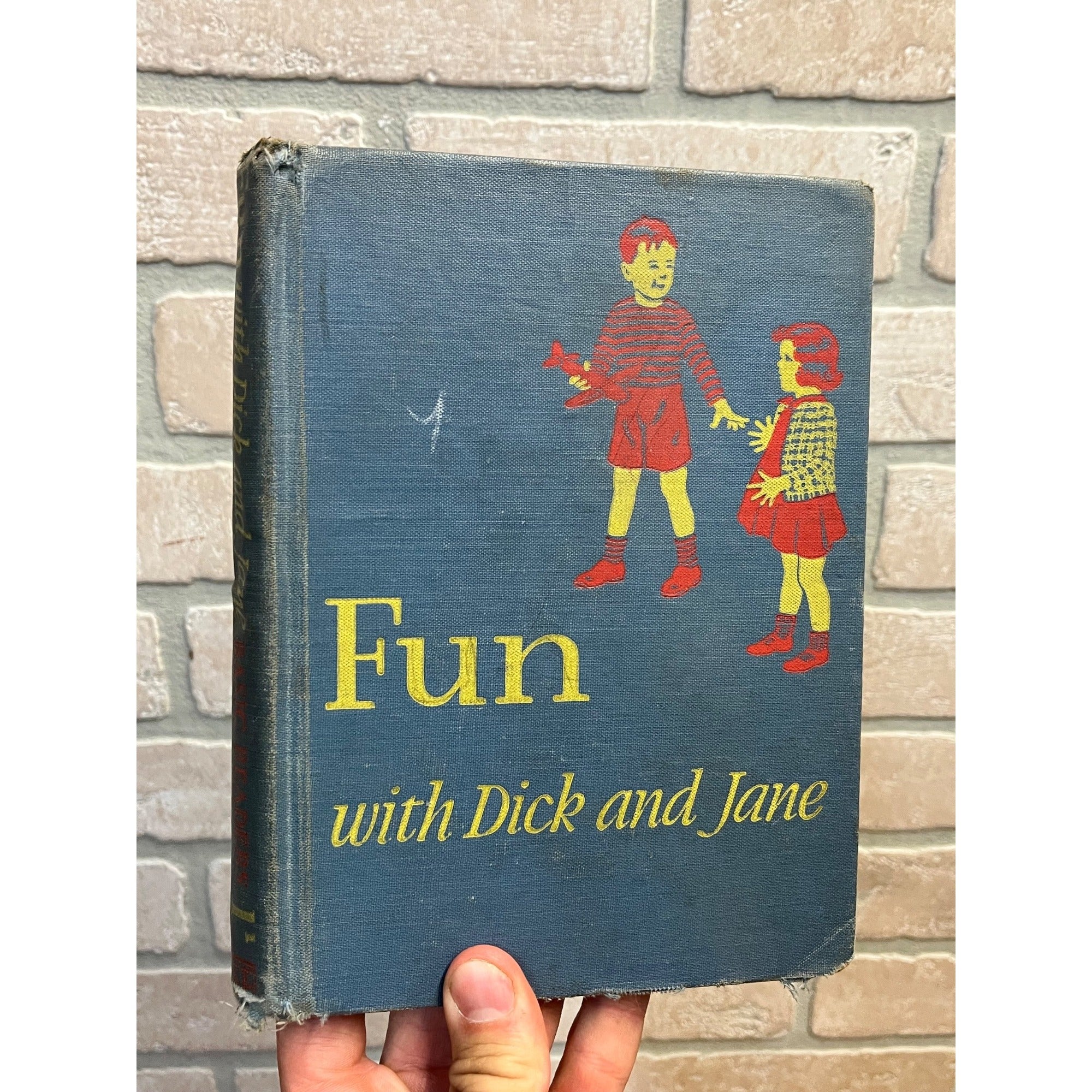Vintage 1940 Fun with Dick & Jane Hardcover Children's Book 1st Edition