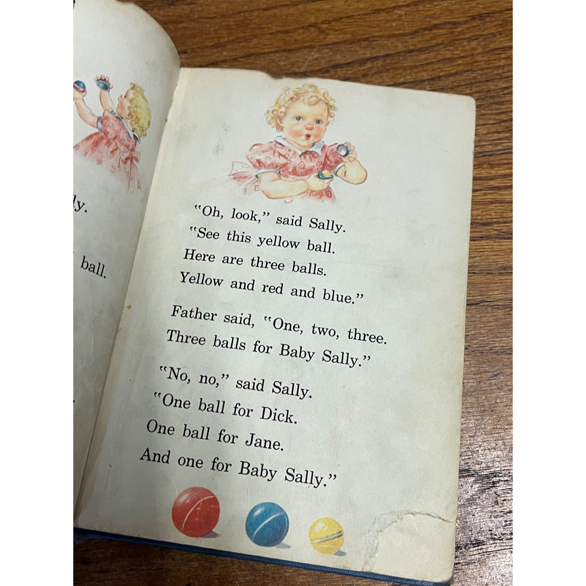 Vintage 1940 Fun with Dick & Jane Hardcover Children's Book 1st Edition