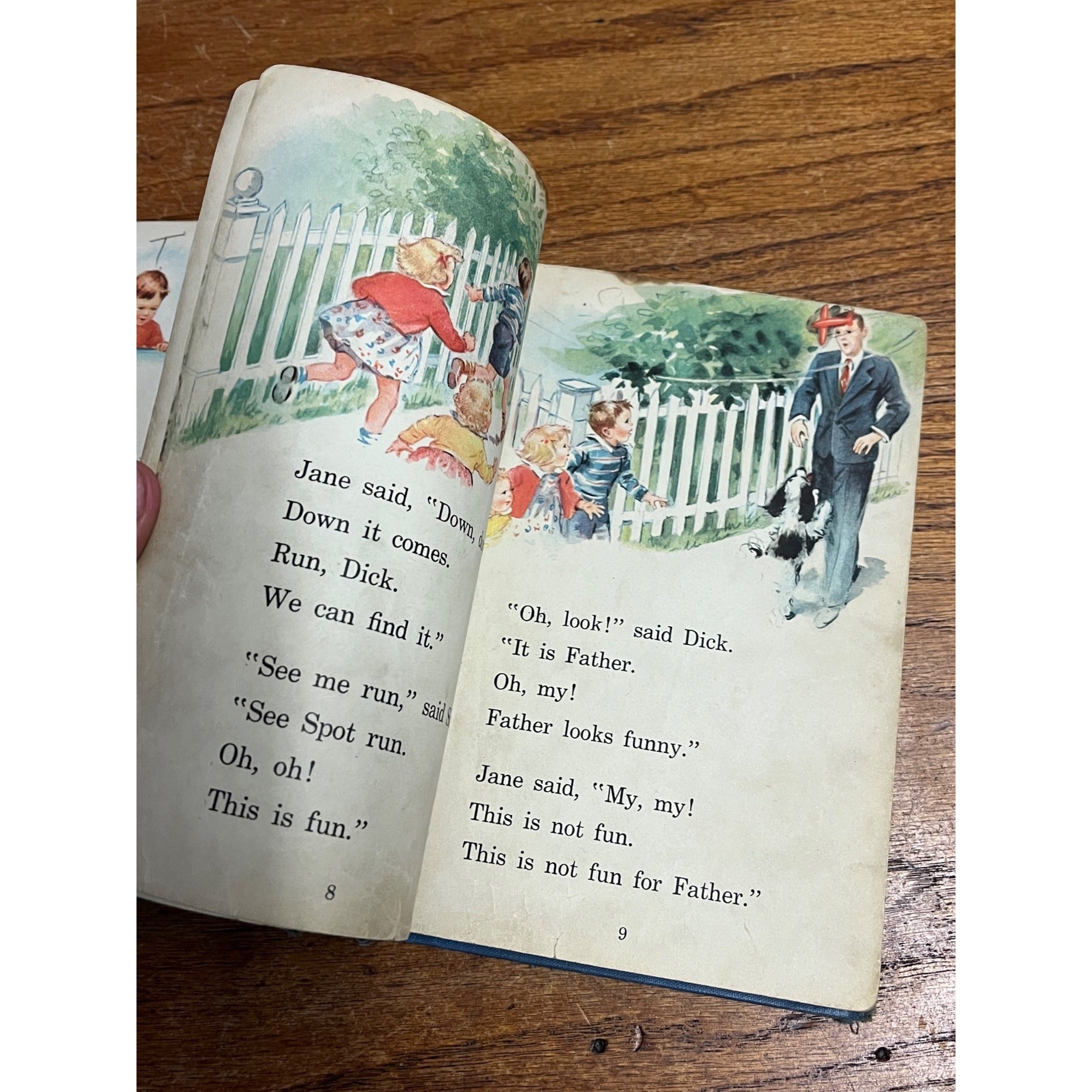 Vintage 1940 Fun with Dick & Jane Hardcover Children's Book 1st Edition