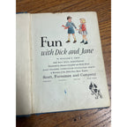 Vintage 1940 Fun with Dick & Jane Hardcover Children's Book 1st Edition