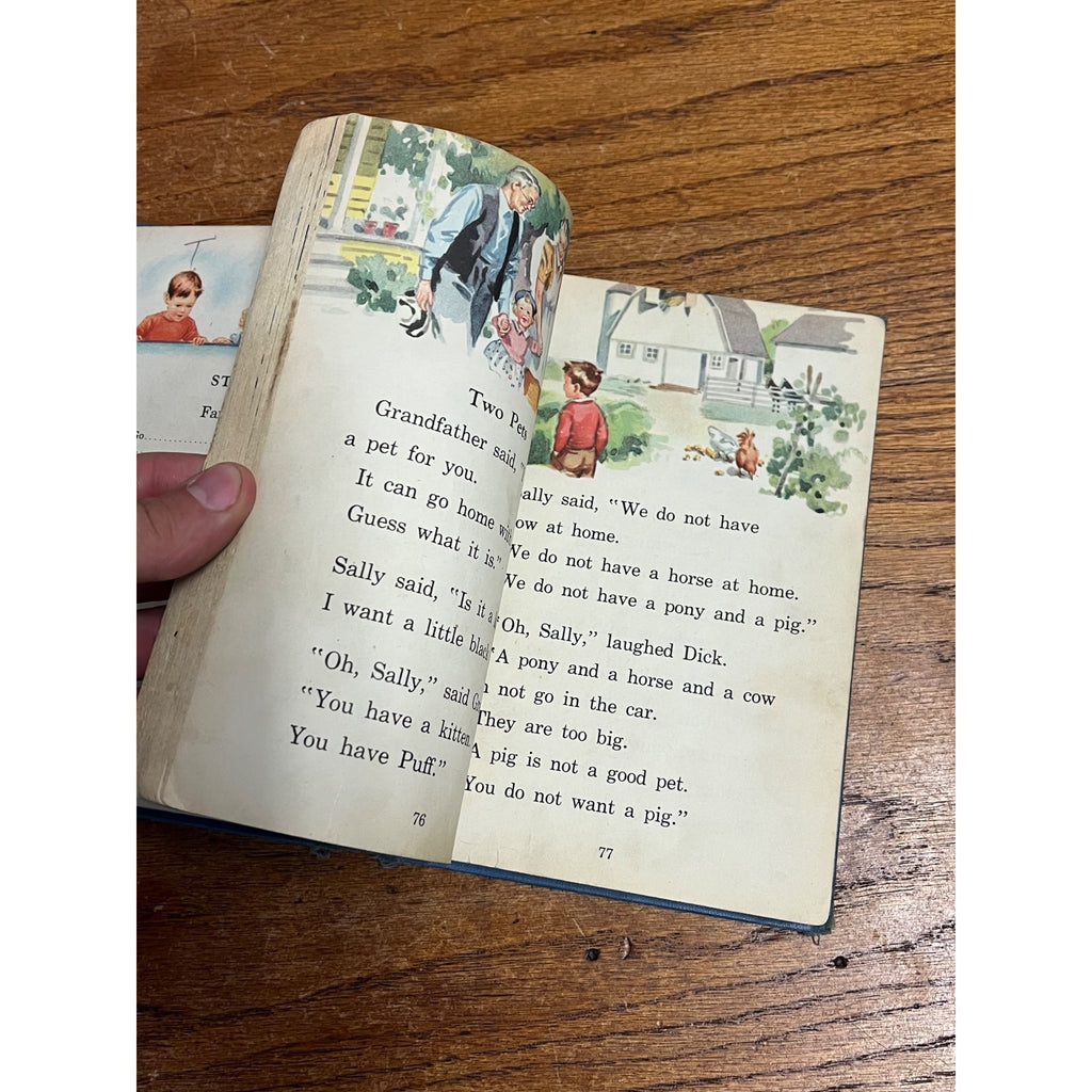 Vintage 1940 Fun with Dick & Jane Hardcover Children's Book 1st Edition