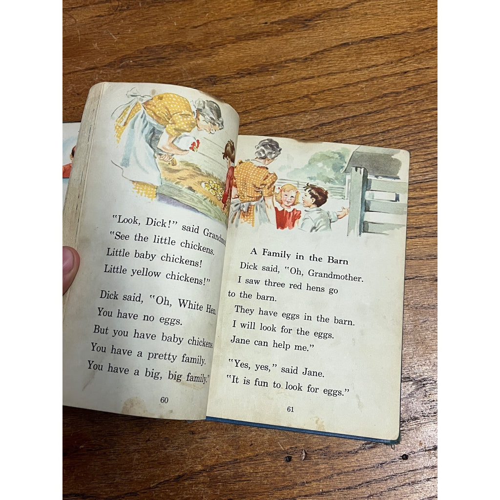 Vintage 1940 Fun with Dick & Jane Hardcover Children's Book 1st Edition