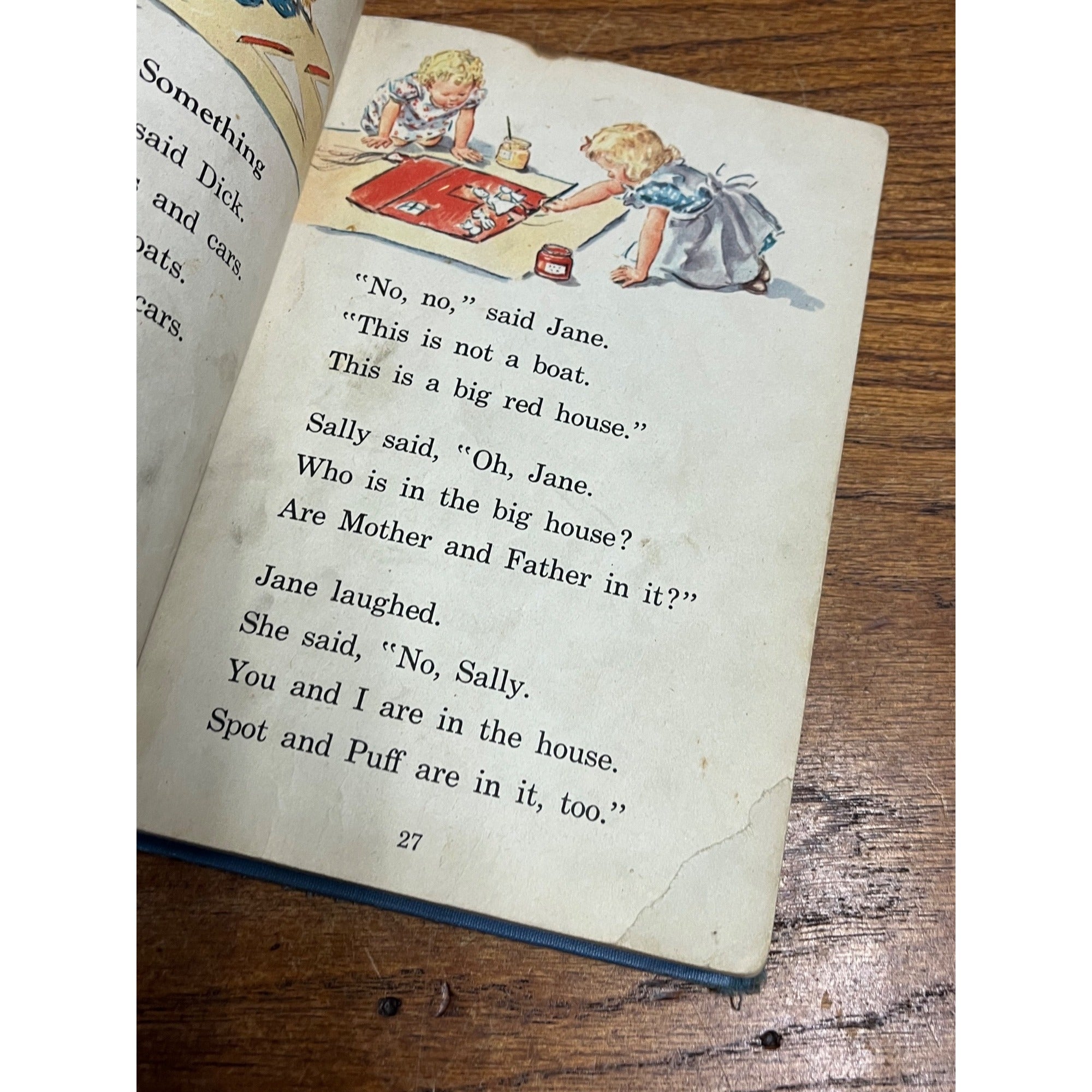 Vintage 1940 Fun with Dick & Jane Hardcover Children's Book 1st Edition