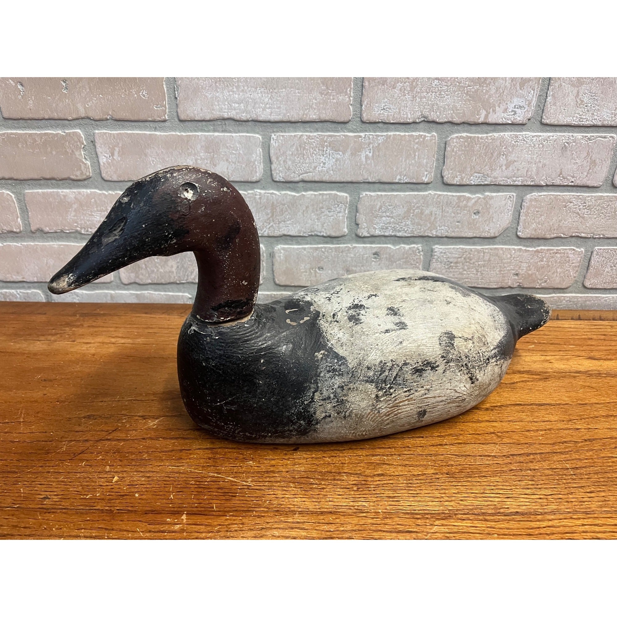Vintage Wisconsin Find Wooden Duck Decoy Canvasback