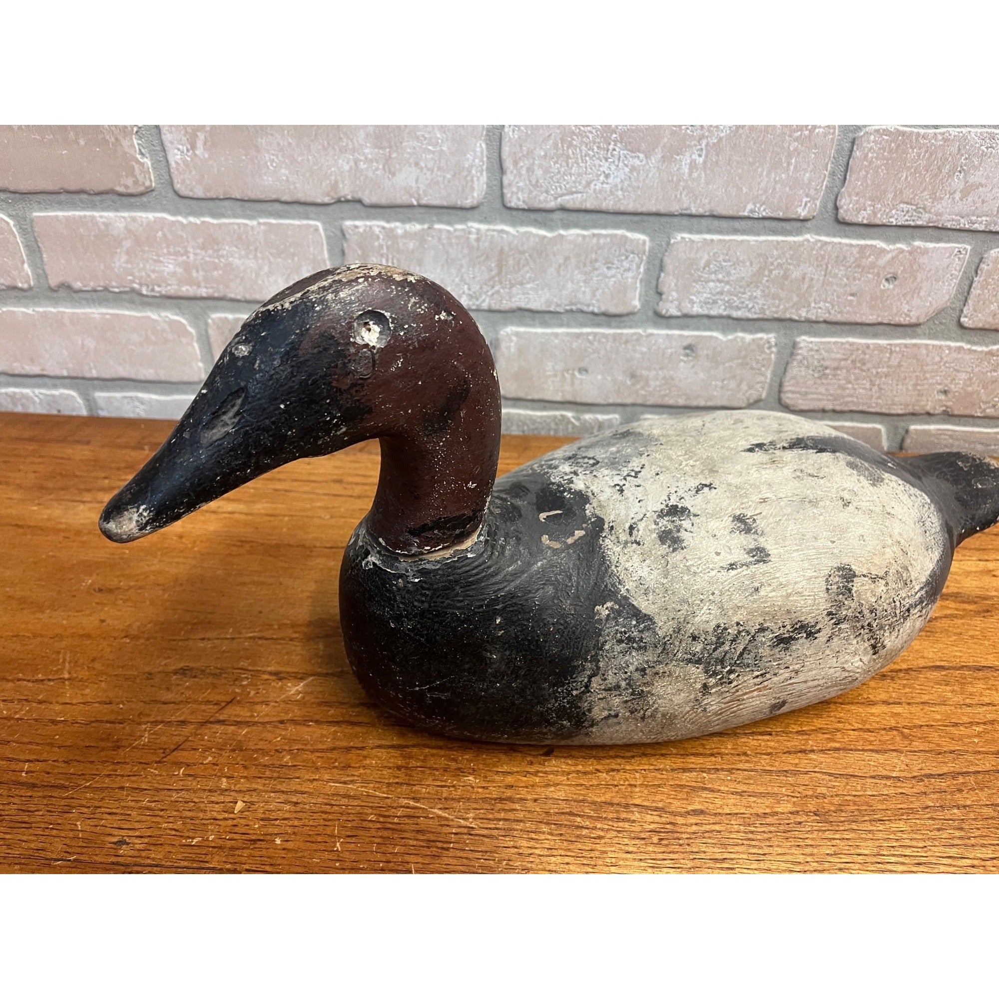 Vintage Wisconsin Find Wooden Duck Decoy Canvasback