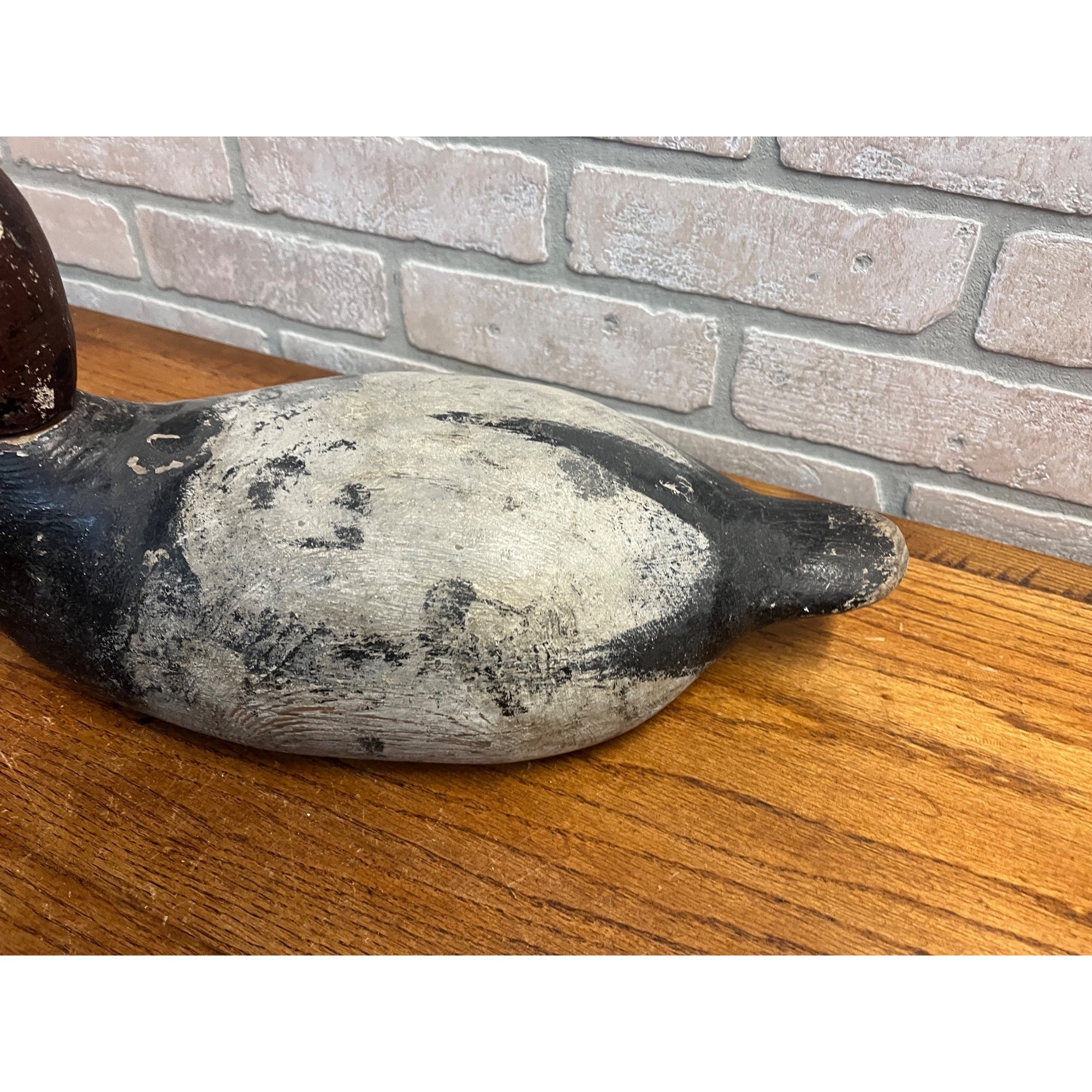 Vintage Wisconsin Find Wooden Duck Decoy Canvasback