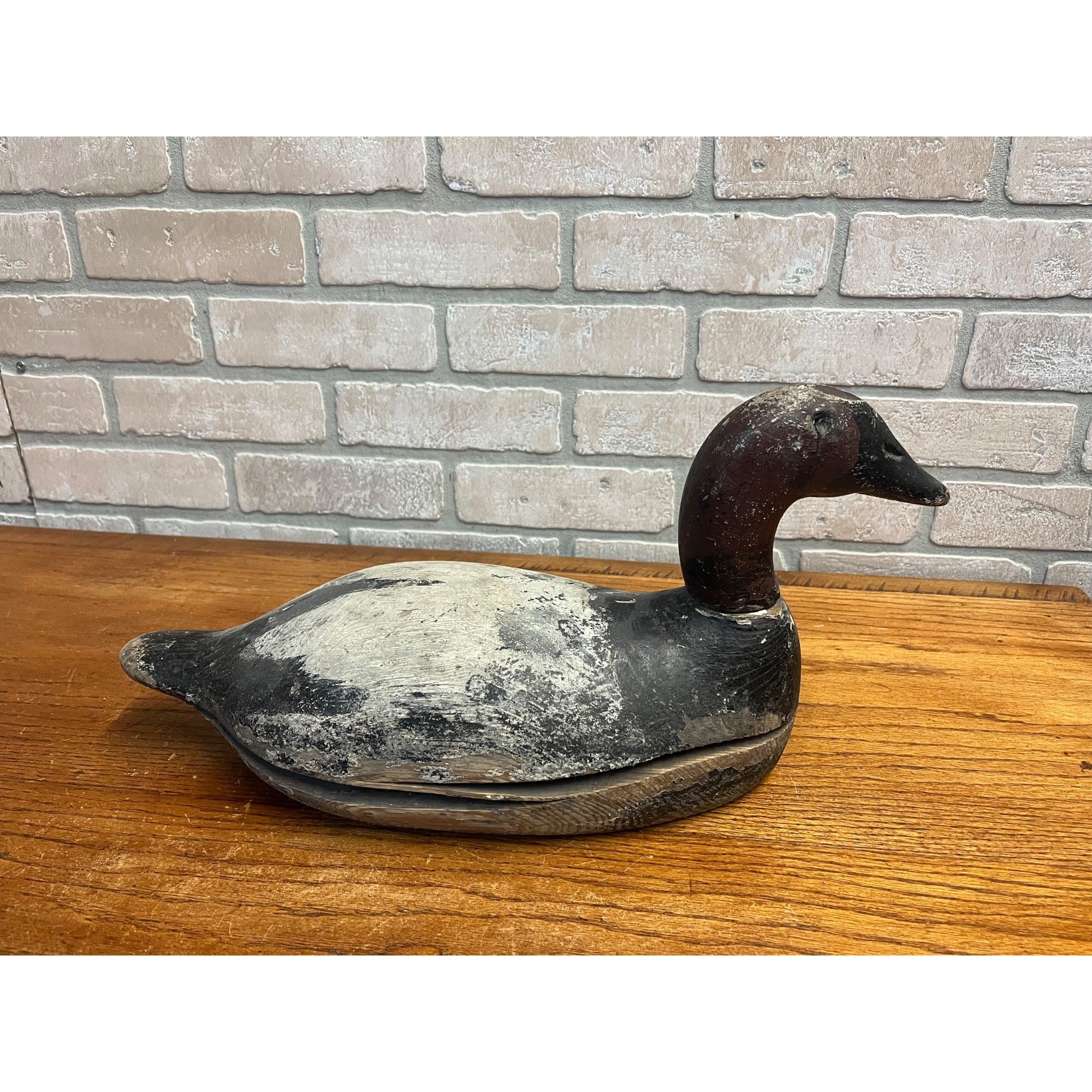 Vintage Wisconsin Find Wooden Duck Decoy Canvasback