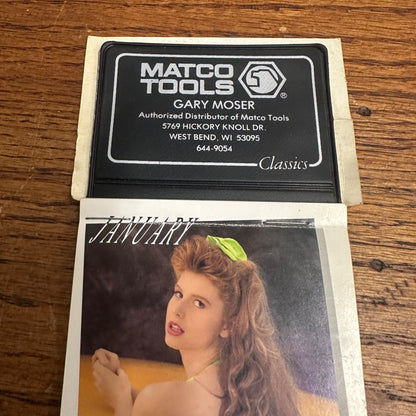 Vintage Matco Tools Pinup Girl Calendar Advertising