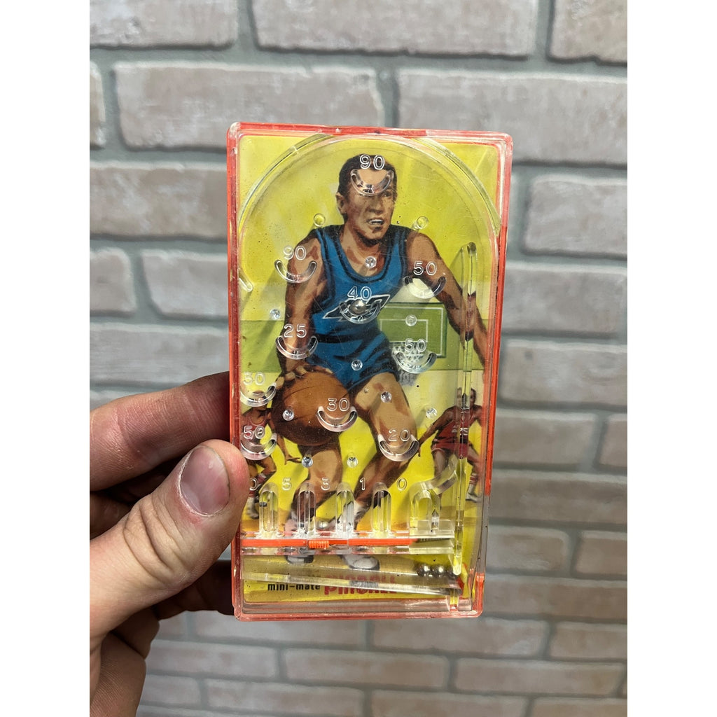1976 Bluebox Basketball Mini Mate Pinball Machine Vintage Game Works Handheld