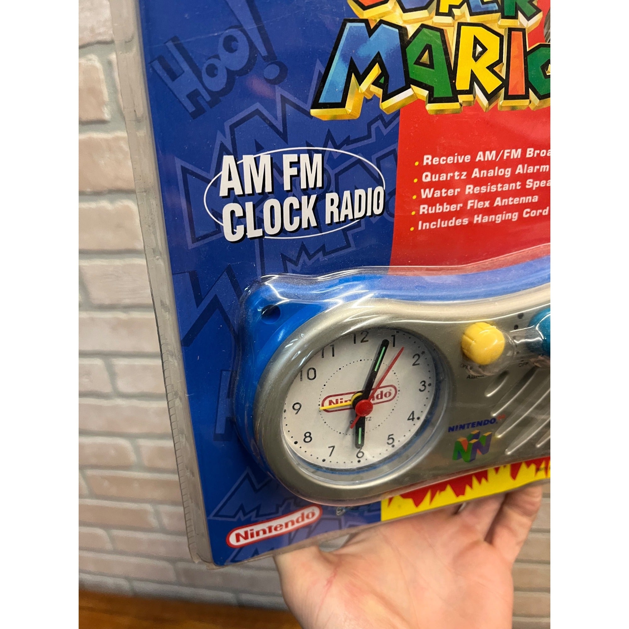 Vintage Nintendo Super Mario 64 AM FM Clock Radio NEW NOS Sealed - Sakar #22064
