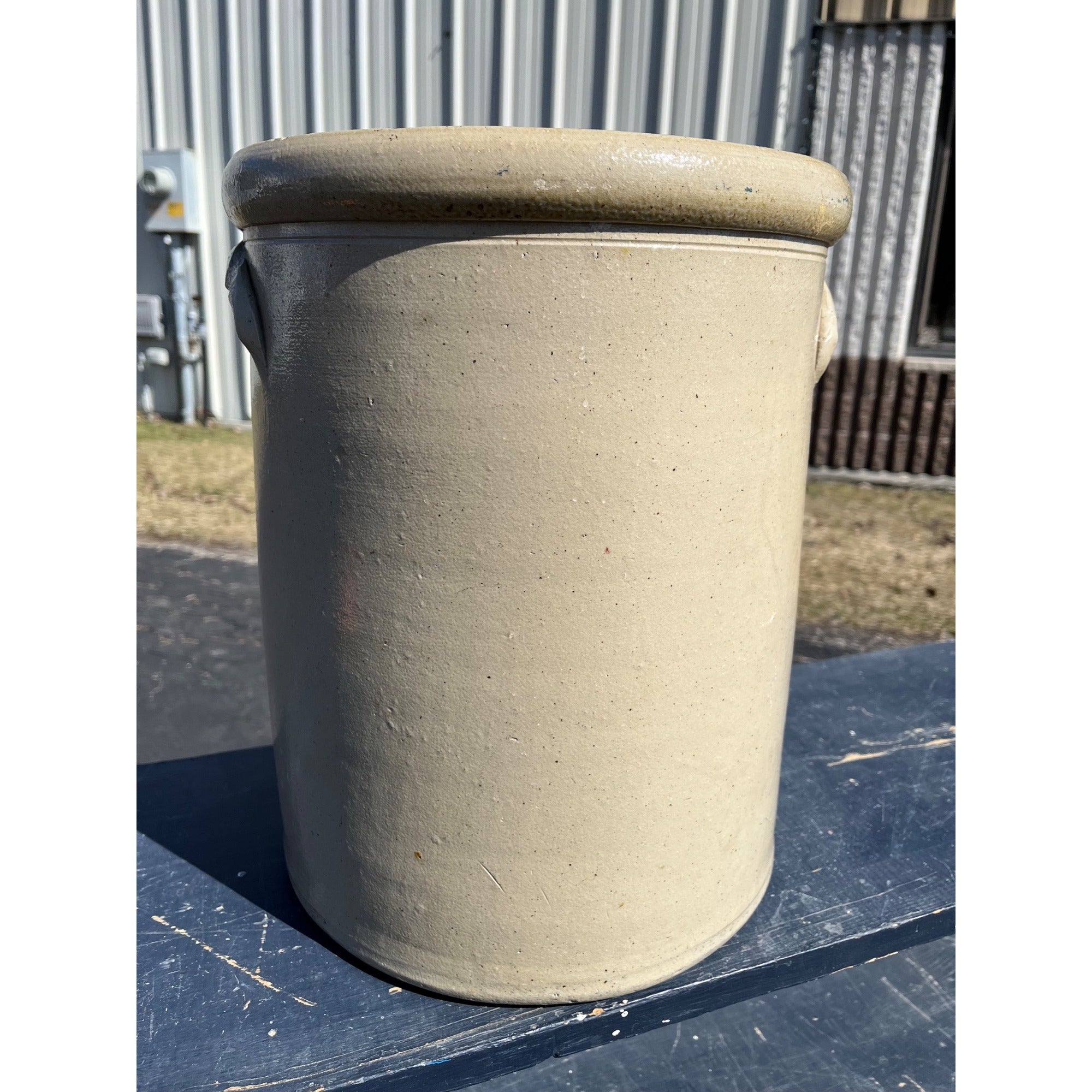 Antique Primitive Red Wing Salt Glaze 6 Gallon Bee Sting Stoneware Crock 1880s