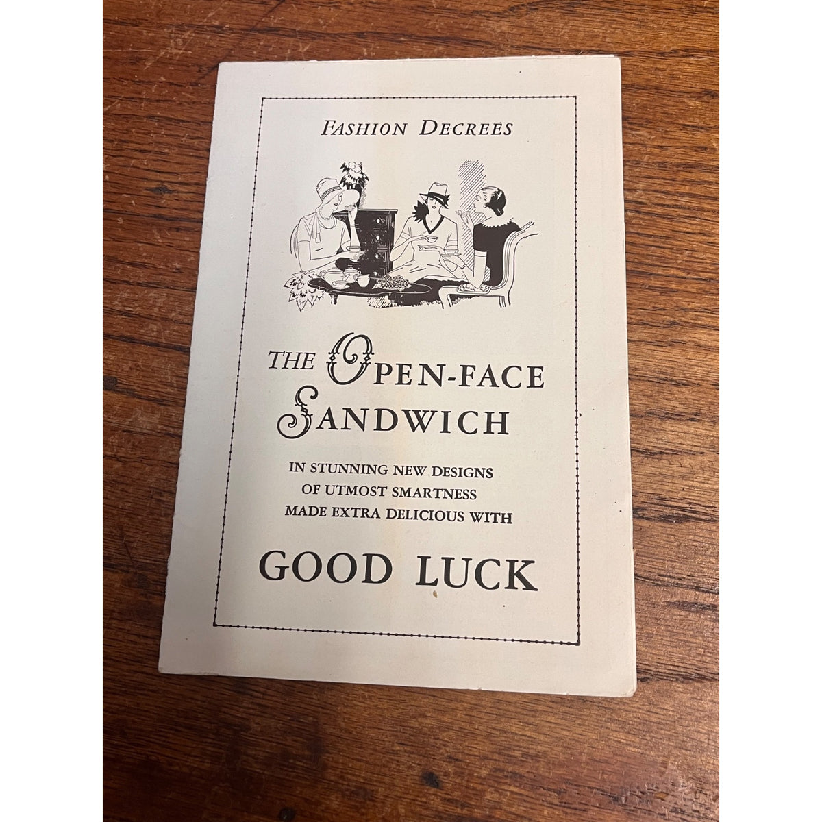 John F Jelke Co. Oleomargarine Advertising 1930s The Open-Face Sandwich Recipes