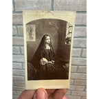 Original Carte de Visite CDV Painting of Beatrice Cenci in Prison Italian