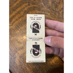 Vintage Matchbook Advertising - Heins Restaurants Wis. Locations