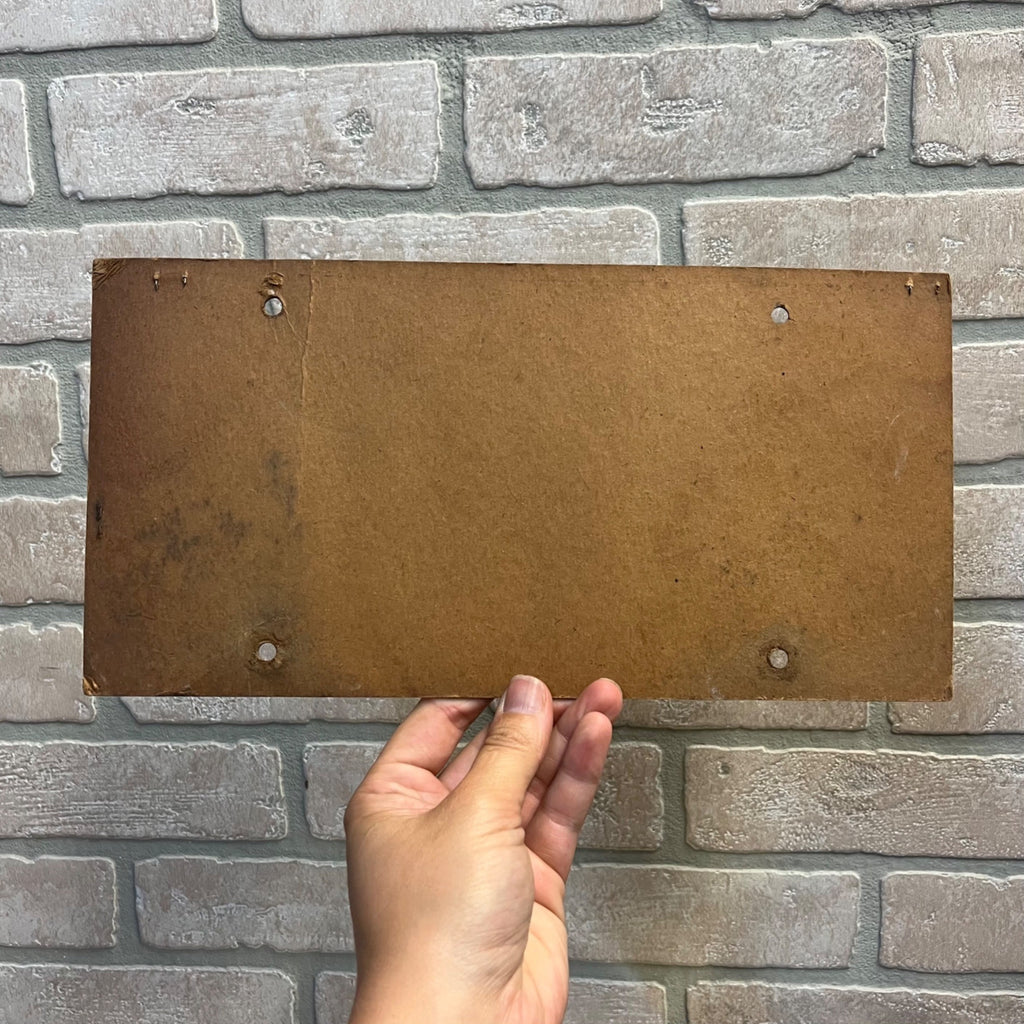 Vintage 1960s Delaware Temp  License Plate Cardboard