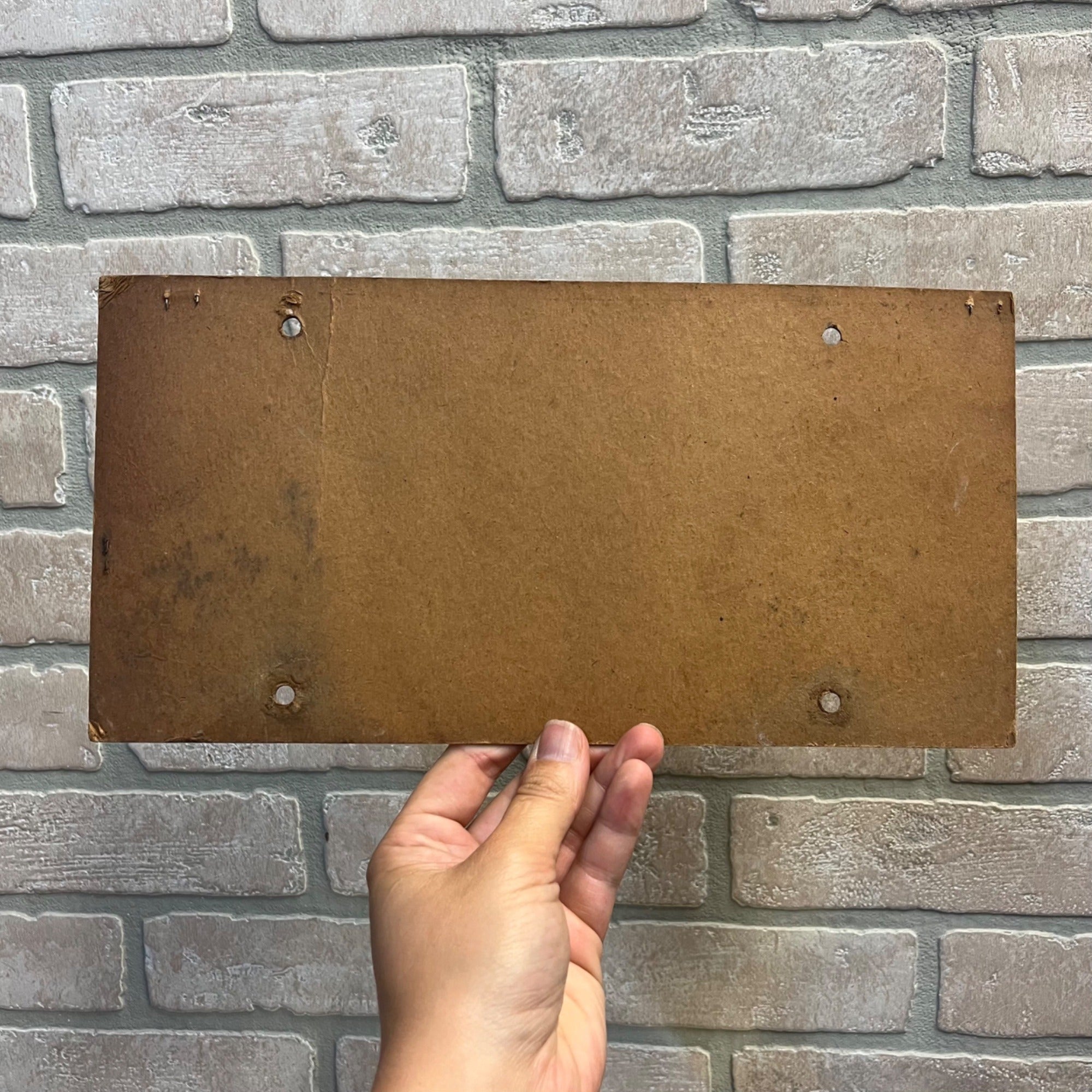 Vintage 1960s Delaware Temp  License Plate Cardboard