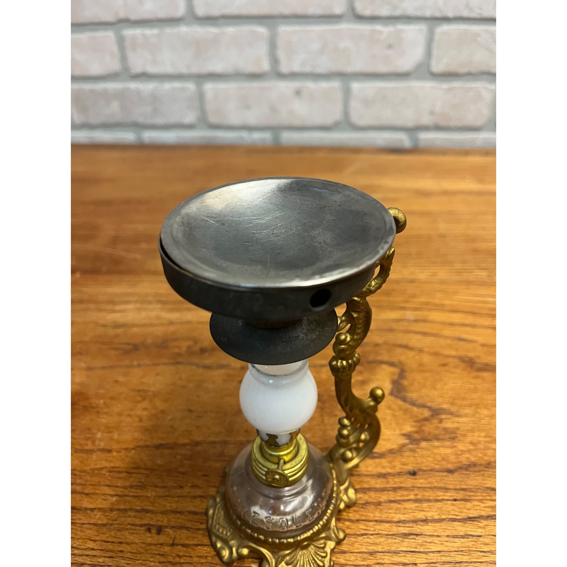 Vtg ANTIQUE 1800'S BRASS VAPO CRESOLENE VAPORIZER MEDICAL OIL LAMP