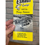 Vintage 1950s Esnagi Lodge Franz Ontario Canada Travel Brochure Fishing