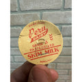 Vintage Peru Dairy Milk Bottle Cap Cover Skim Milk Ill. IL Illinois