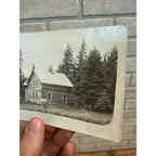 RPPC Postcard 1910 Hunter Log Cabin Bigfork Minn MN Mustache
