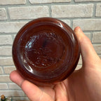 Antique Merck Apothecary Pharmacy Amber Bottle 9.5" x 3.75" Orig Label