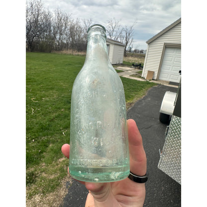 SCARCE Halbach & Lenz Fond du Lac Wisconsin Soda Bottle 8oz