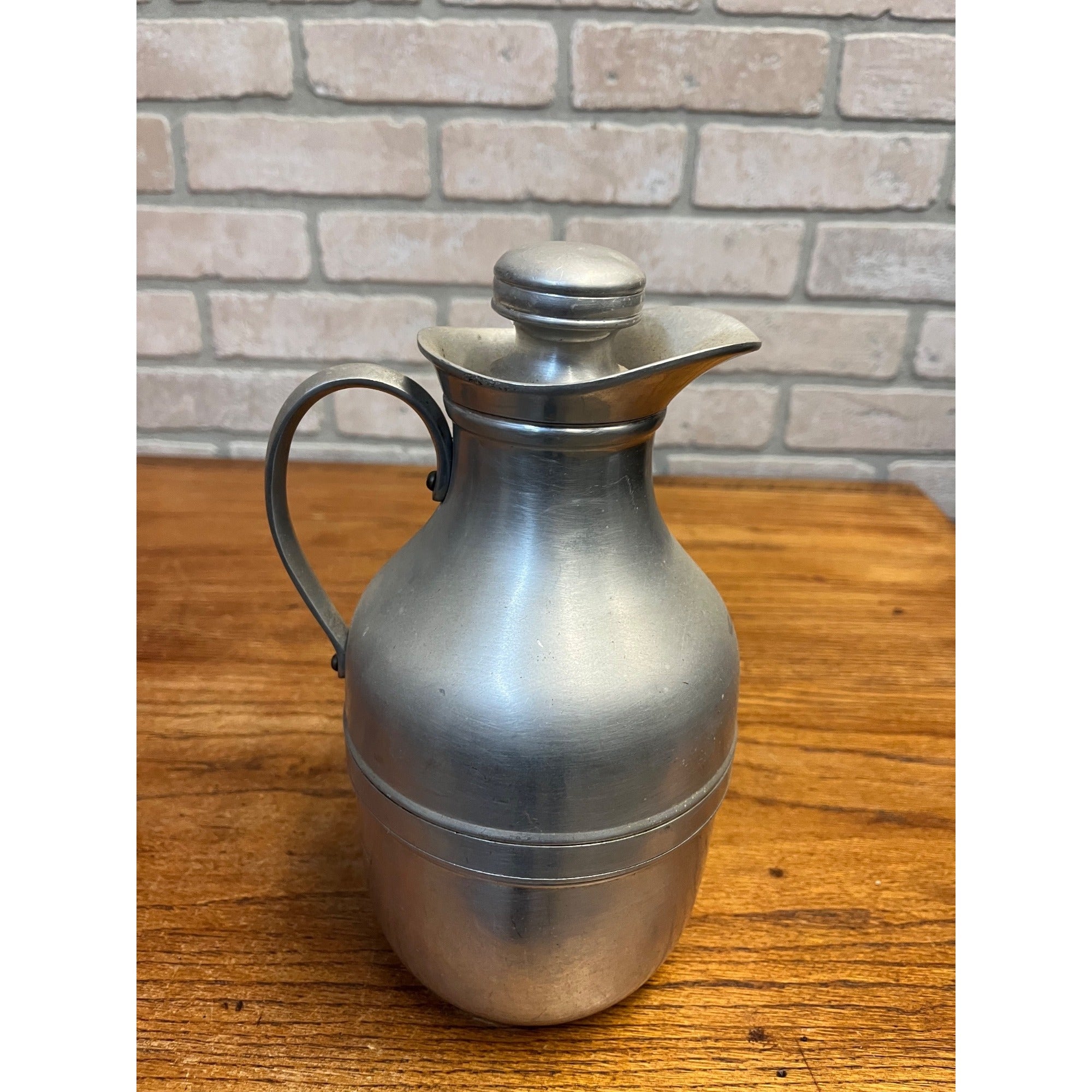 Vintage 1940's Aluminium/Chrome picnic Thermos flask No 450