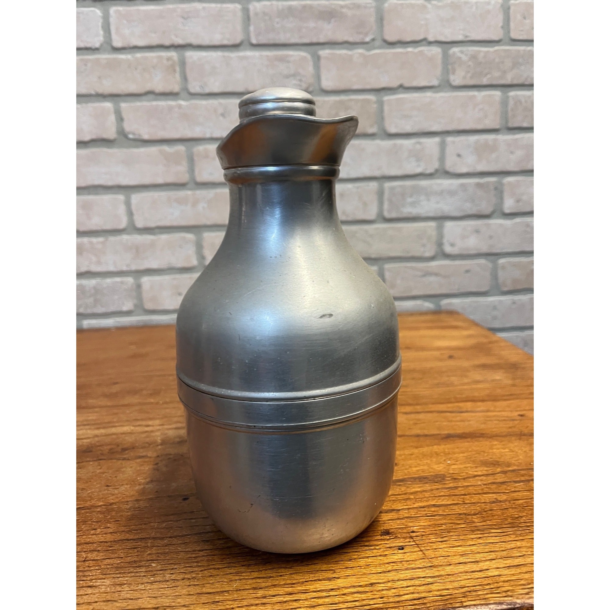 Vintage 1940's Aluminium/Chrome picnic Thermos flask No 450