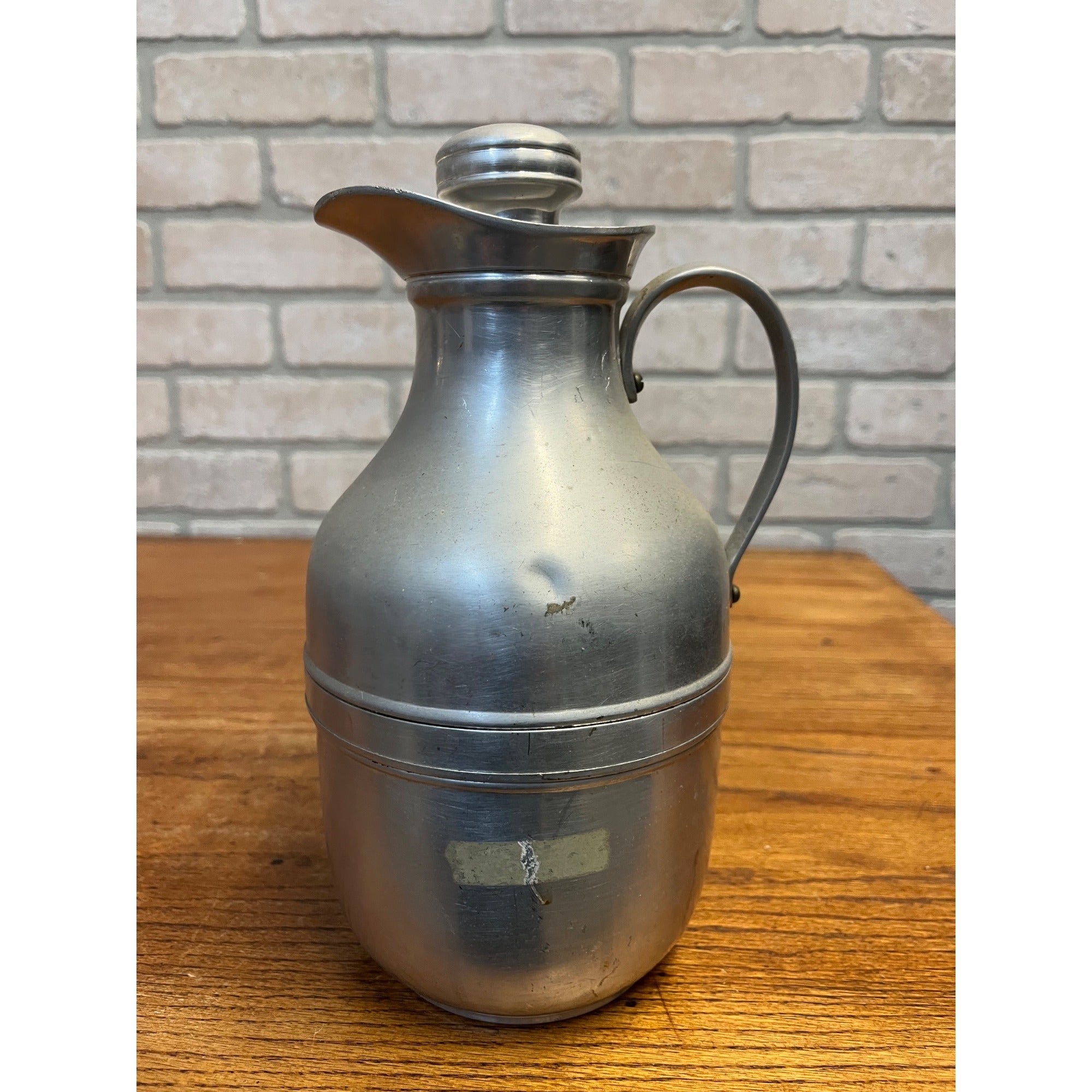 Vintage 1940's Aluminium/Chrome picnic Thermos flask No 450