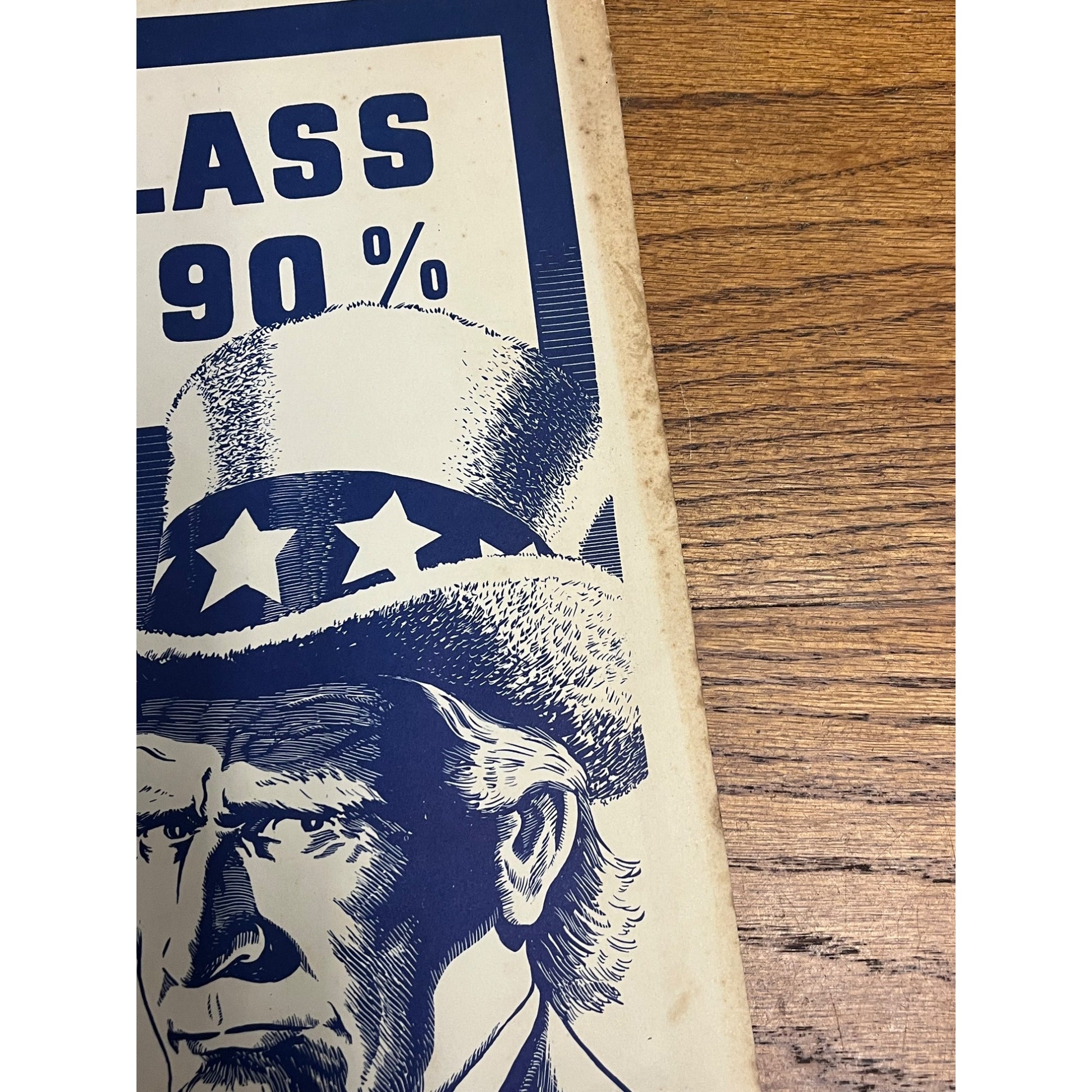 RARE 1944 WWII 'SCHOOLS at WAR' Class Bond POSTER~Minuteman/Uncle Sam/ATTACK!