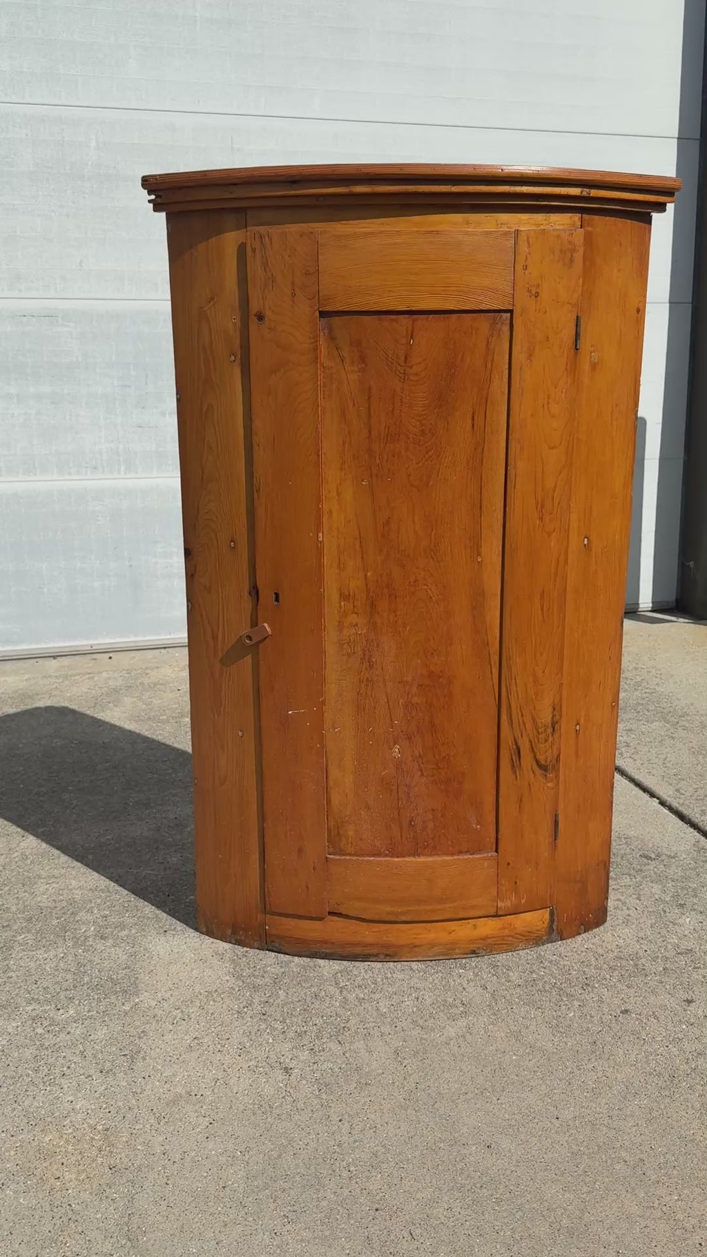 Antique Early American Corner Cupboard Primitive Country Pantry Small Jelly Cabinet