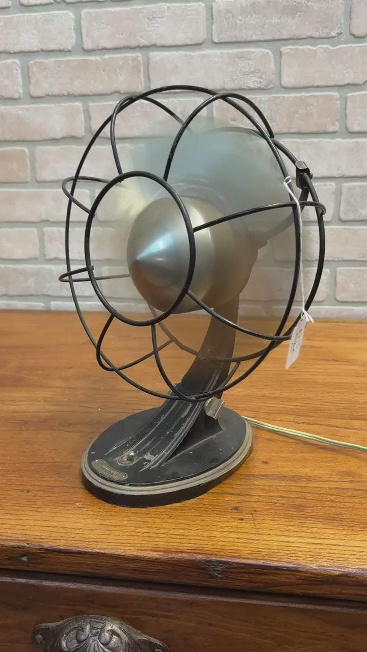 SCARCE Vintage Graybar Non-Oscillating Table Fan Art Deco Modernist Model 55X164G