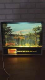 Vintage 1950s Motion Sign Hamm's Beer TV Rippler Lighted Motion Sign