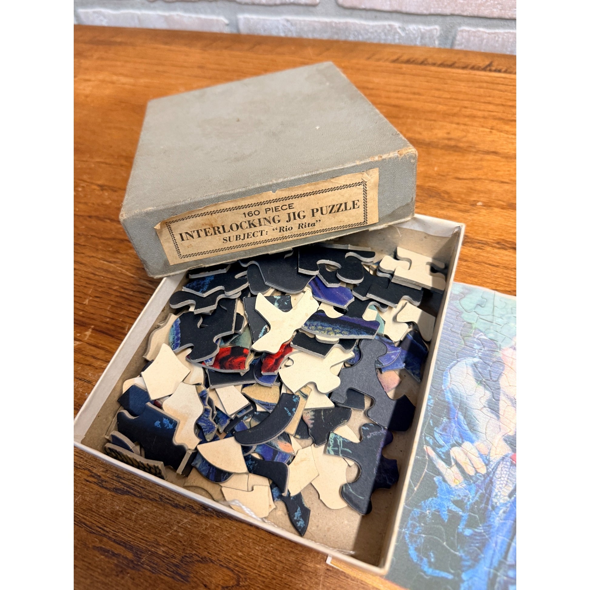 Early Rio Rita Puzzle Interlocking Game Toy, Parker Brothers?