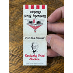 Vintage Matchbook Advertising - Kentucky Fried Chicken
