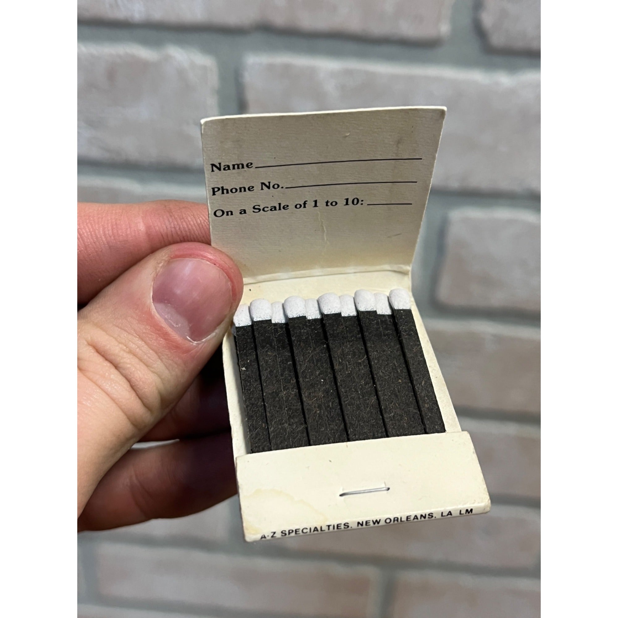 Vintage 1970s Sheila's Night Spot Tavern - New Orleans LA - FULL Matchbook