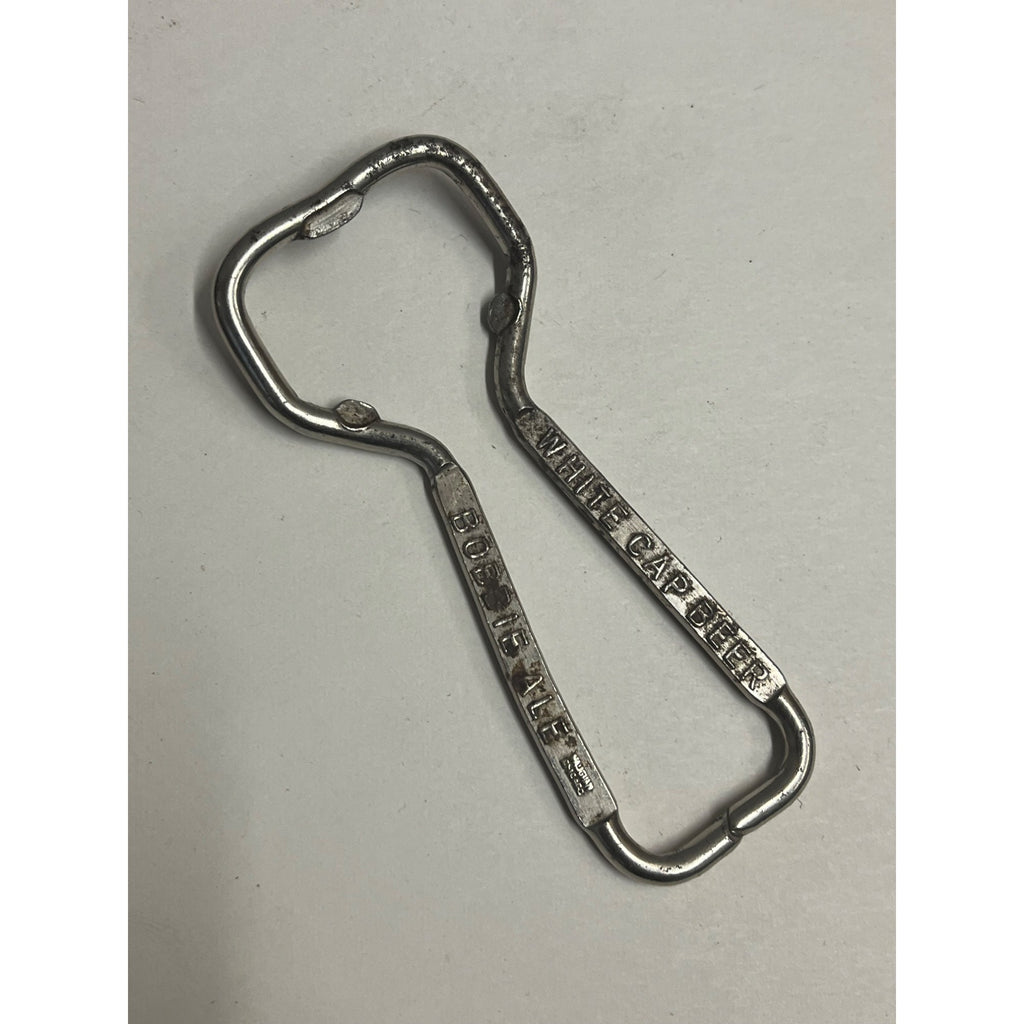 Vintage White Cap Beer Bottle Opener Manitowic Wisconsin Wis