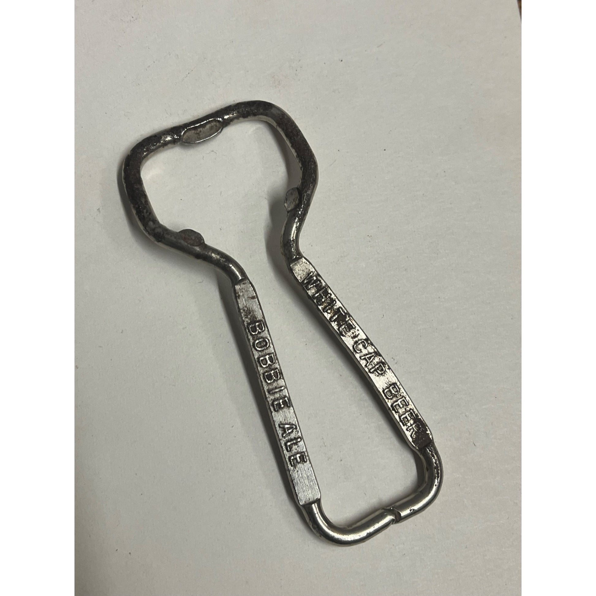 Vintage White Cap Beer Bottle Opener Manitowic Wisconsin Wis