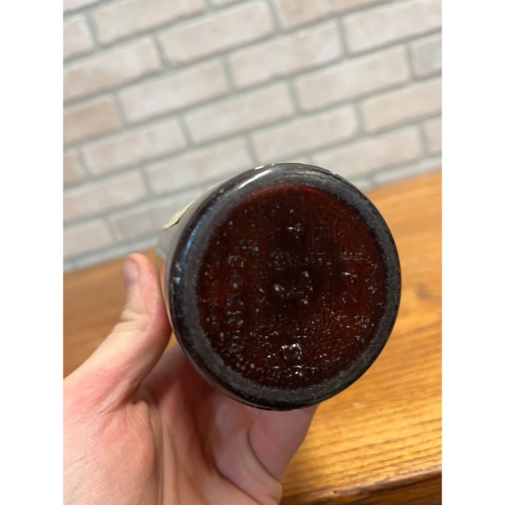 Vintage 1950s West Bend Lithia Christmas Beer 12oz Bottle w/ Labels Wis WI