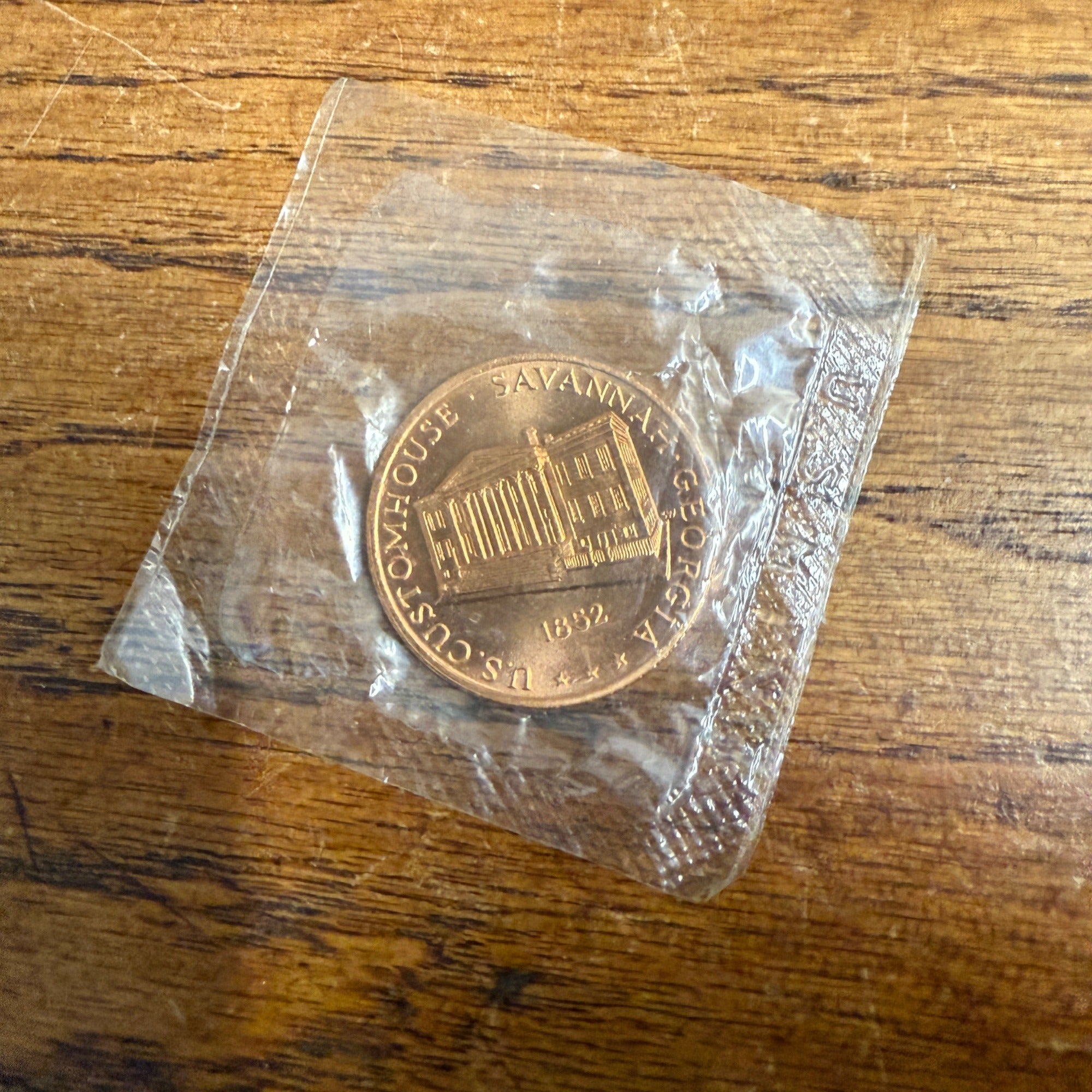 US Customhouse Savannah Georgia US Treasury Customs Service Token Coin 1852