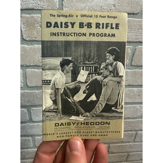 Vintage 1960s Daisy BB Air Rifle Instruction Program 1st Issue