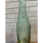 Vintage Pluto Water America's Physic Embossed Green Glass Bottle w/ Devil