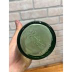 Vintage Pluto Water America's Physic Embossed Green Glass Bottle w/ Devil