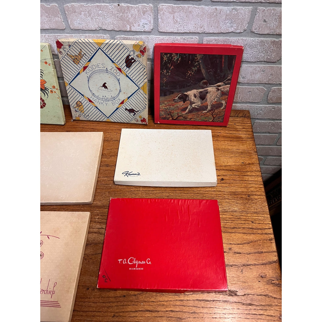 Vintage Handkerchief Collection Ladies & Children Hankies Lot w/ Original Boxes